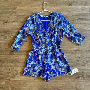 NWT Yumi Kim blue floral romper